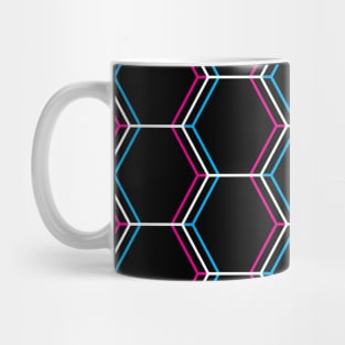 Trippy Honeycomb Pattern Mug